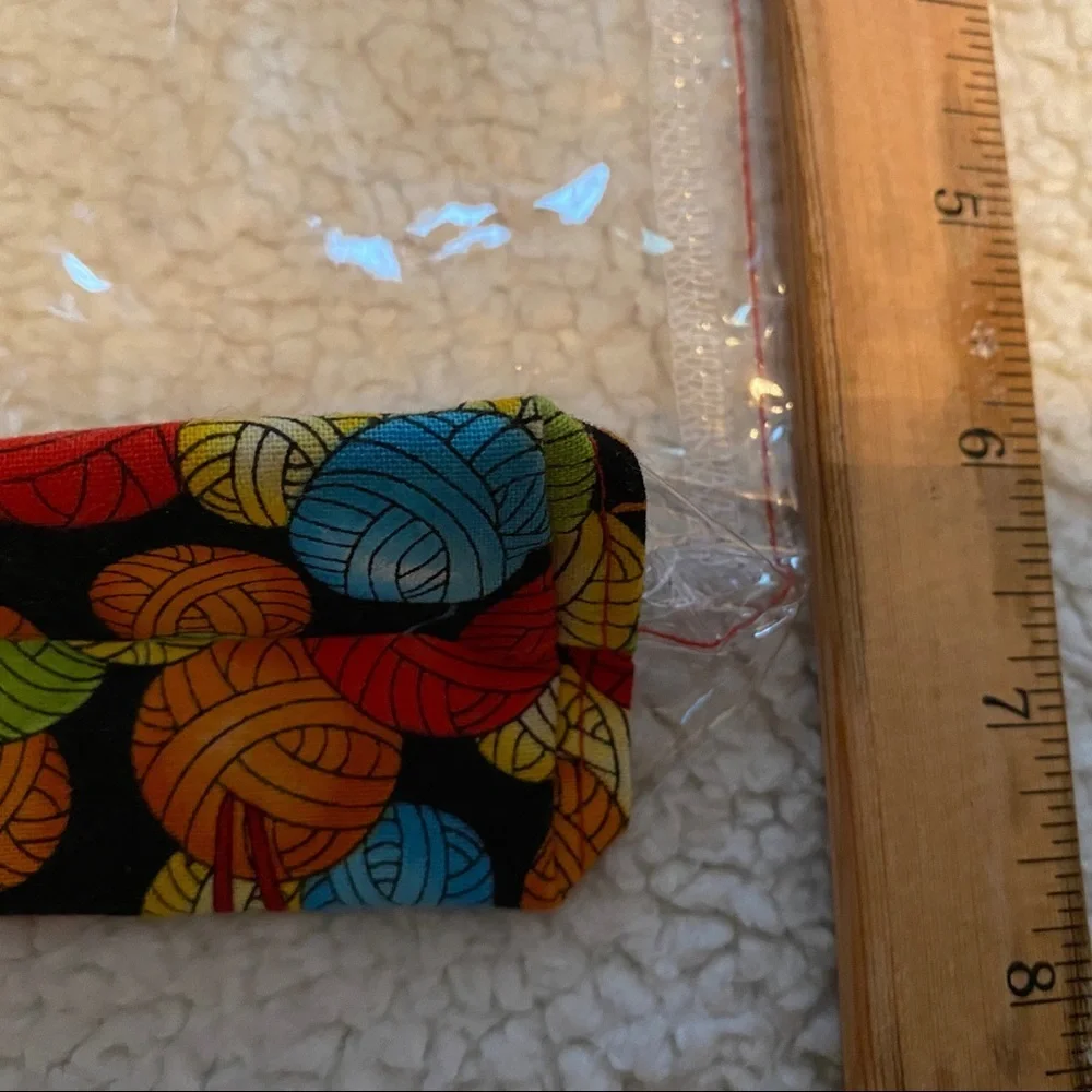 Cute plastic lined storage/make up bag!